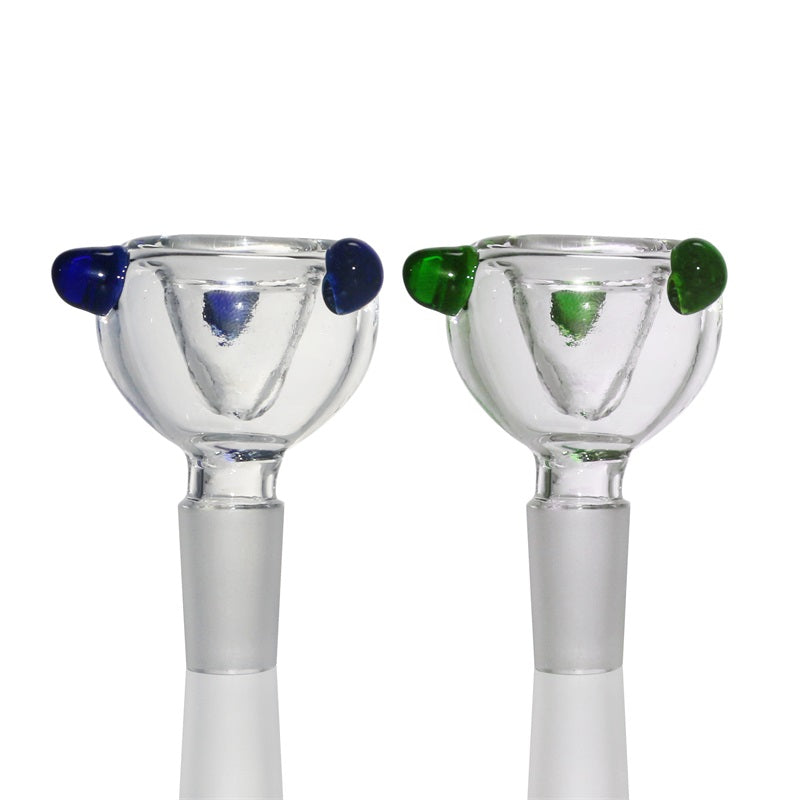 14mm/18mm Male Clear Glass Bong Bowl - PuffingBird CA