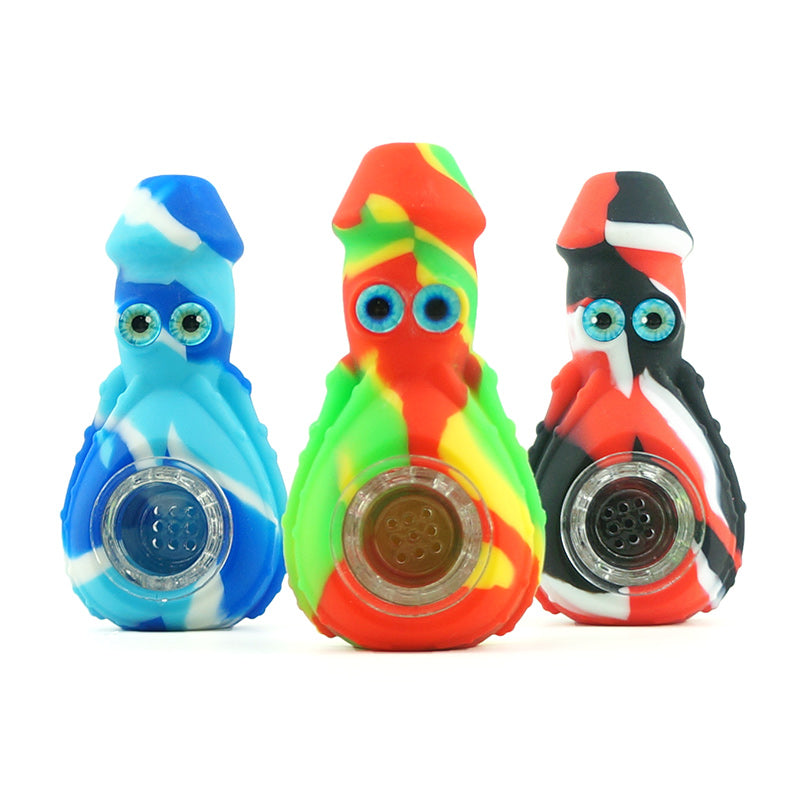 Octopus Silicone Nectar Collector Pipe - PuffingBird CA
