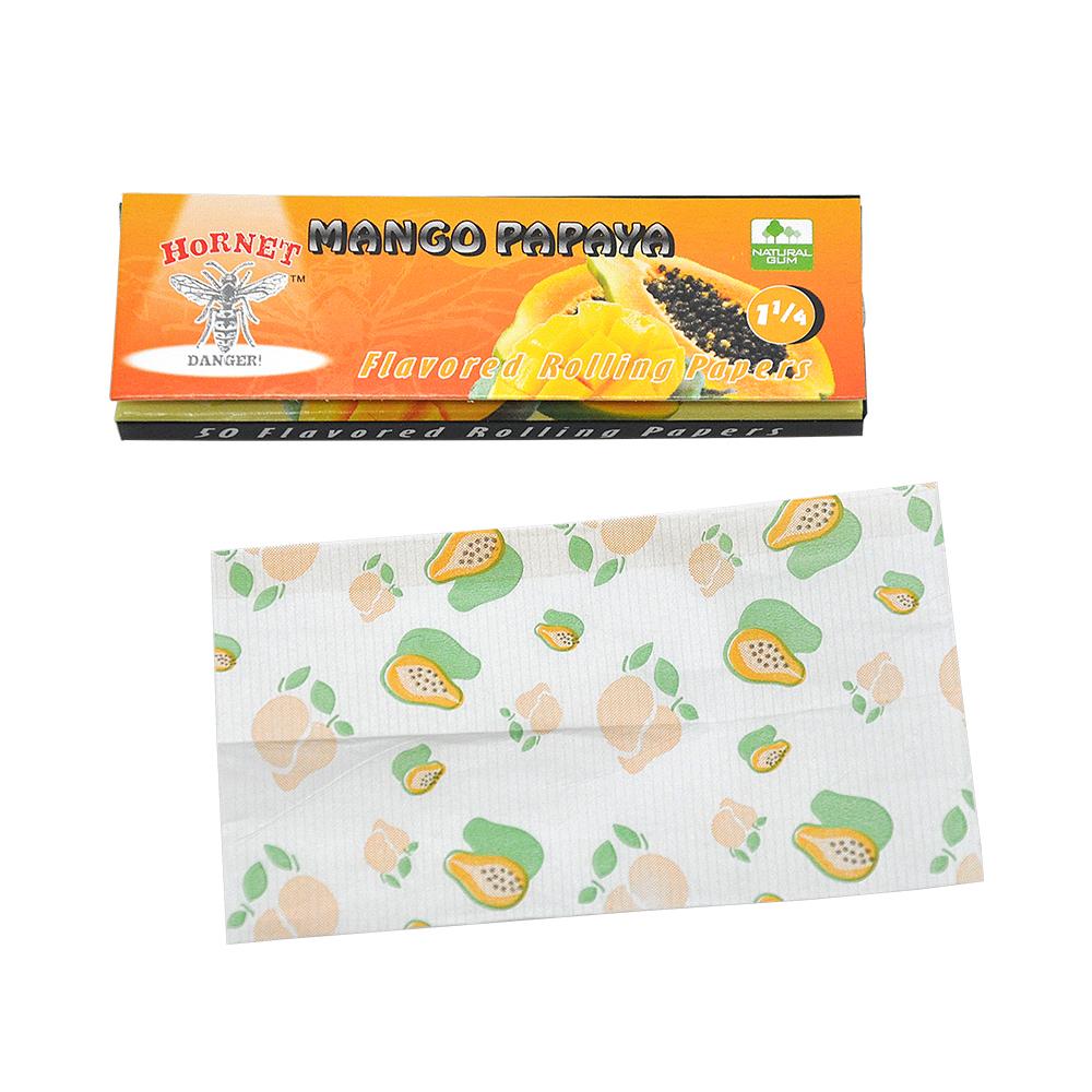 Hornet Mango Papaya Flavored Rolling Paper 5 Booklets - PuffingBird CA