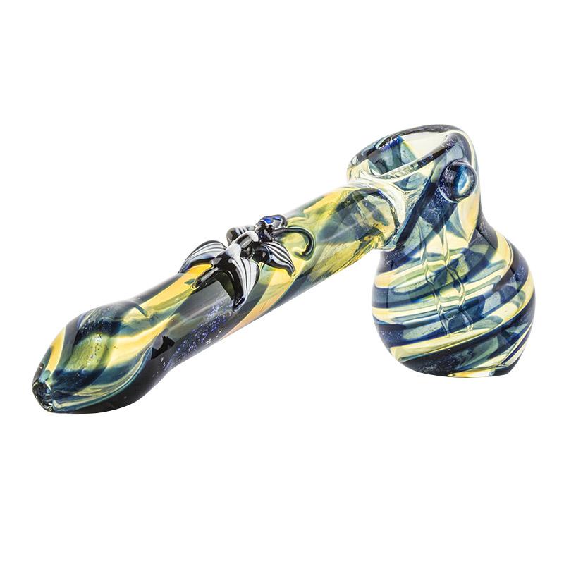 Butterfly Pattern Glass Hammer Bubbler - PuffingBird CA