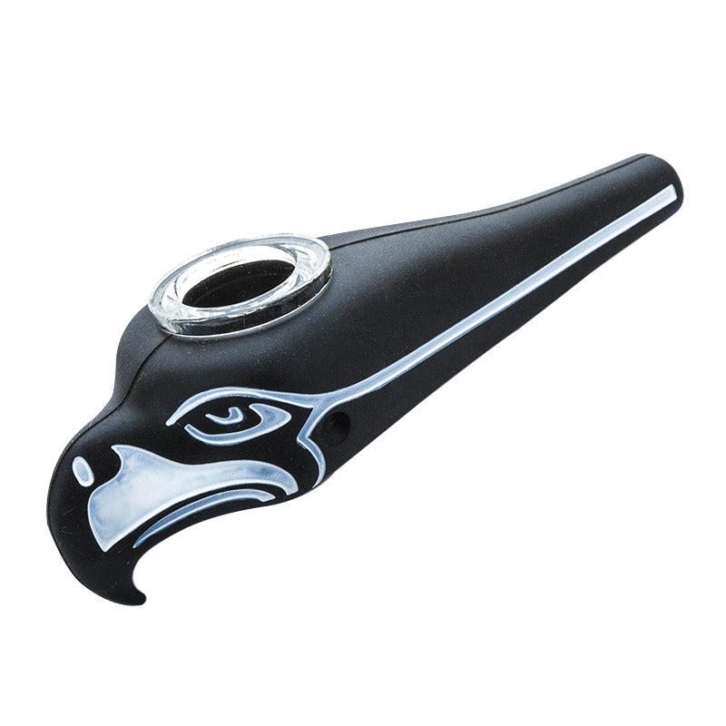 Silicone Seahawks Hand Pipe (Random Color) - PuffingBird CA