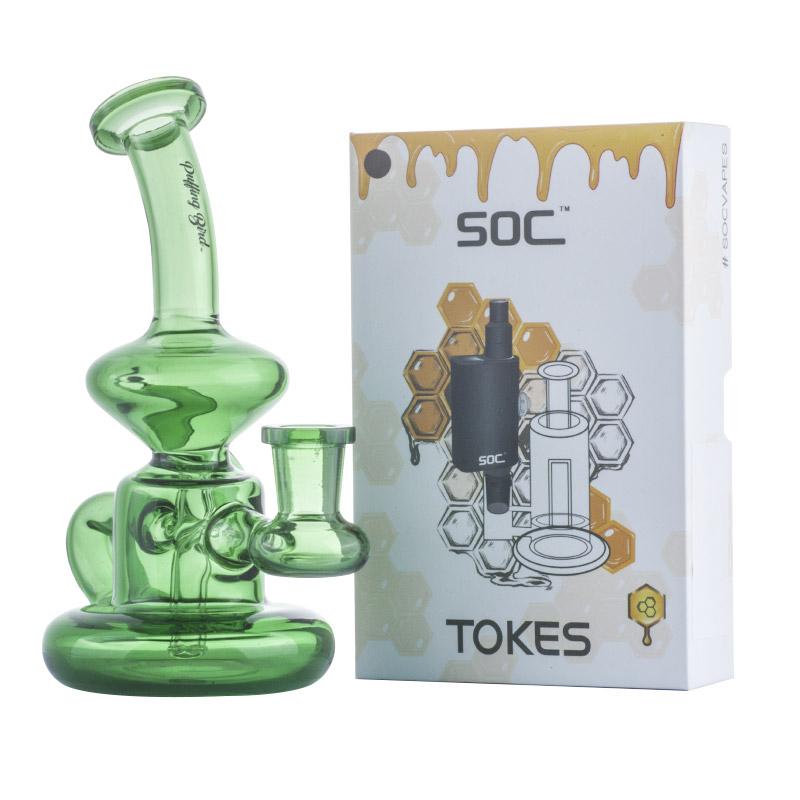 Mini Banger Hanger Recycle Dab Rig w/ SOC Tokes Vaporizer Set - PuffingBird CA