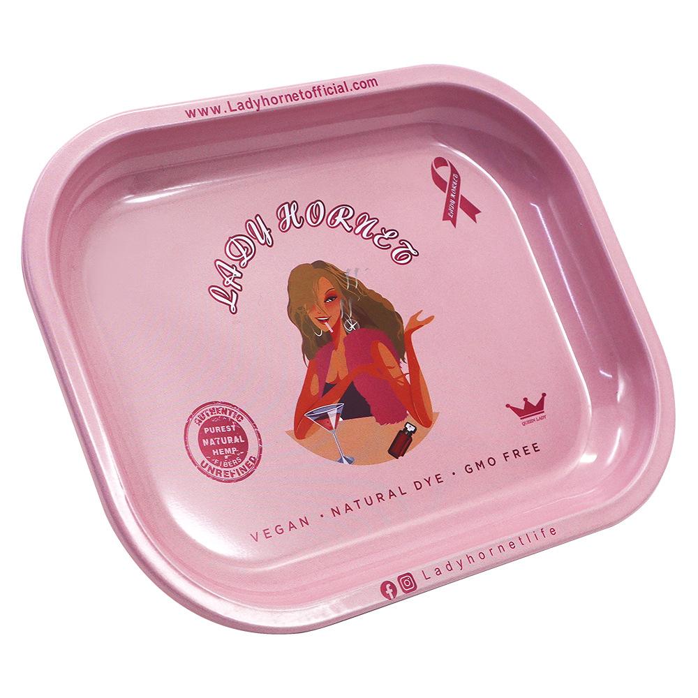 Pink Lady Tinplate Cigarette Rolling Tray - PuffingBird CA