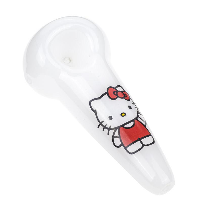 Hello Kitty White Glass Pipe - PuffingBird CA