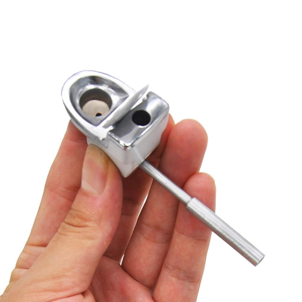 Metal Toilet Smoking Hand Pipe - PuffingBird CA