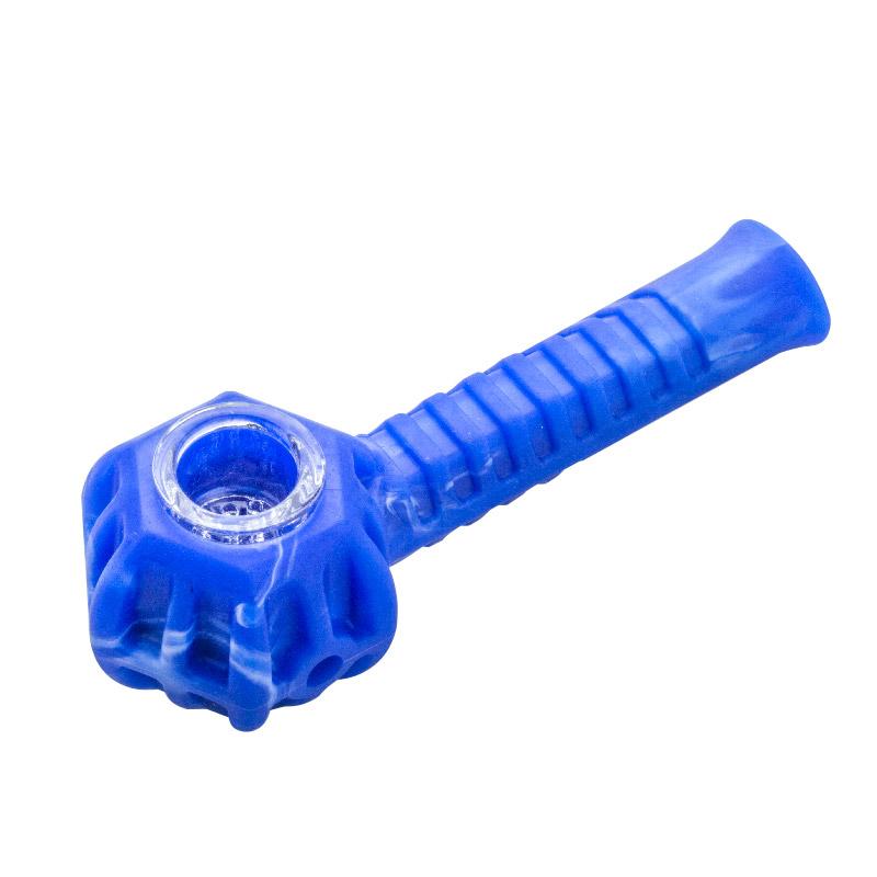 Blue Silicone Weed Pipe - PuffingBird CA