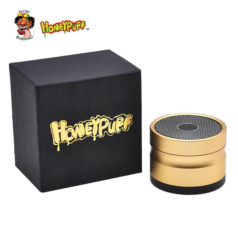 HoneyPuffâ„?Bluetooth Speaker 4 Layer 48mm Novelty Herb Grinder (4 Colors) - PuffingBird CA