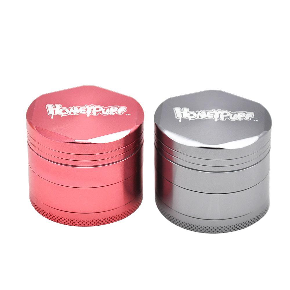 Honeypuff Easy-Grind Herb Grinder 4 Layer 50MM (3 Color) - PuffingBird CA
