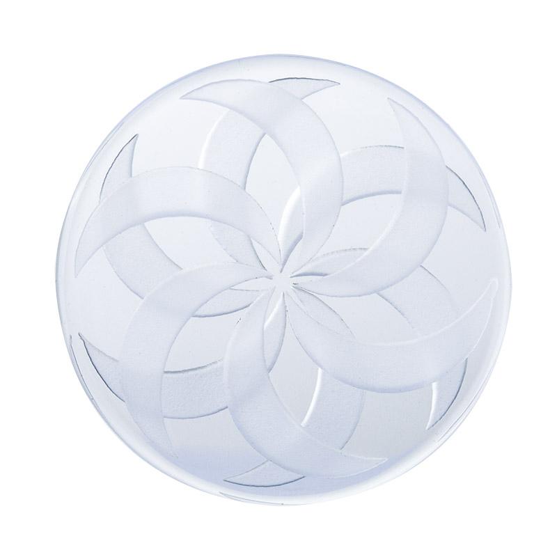 White Vortex Quartz Channel Cap 40mm - PuffingBird CA