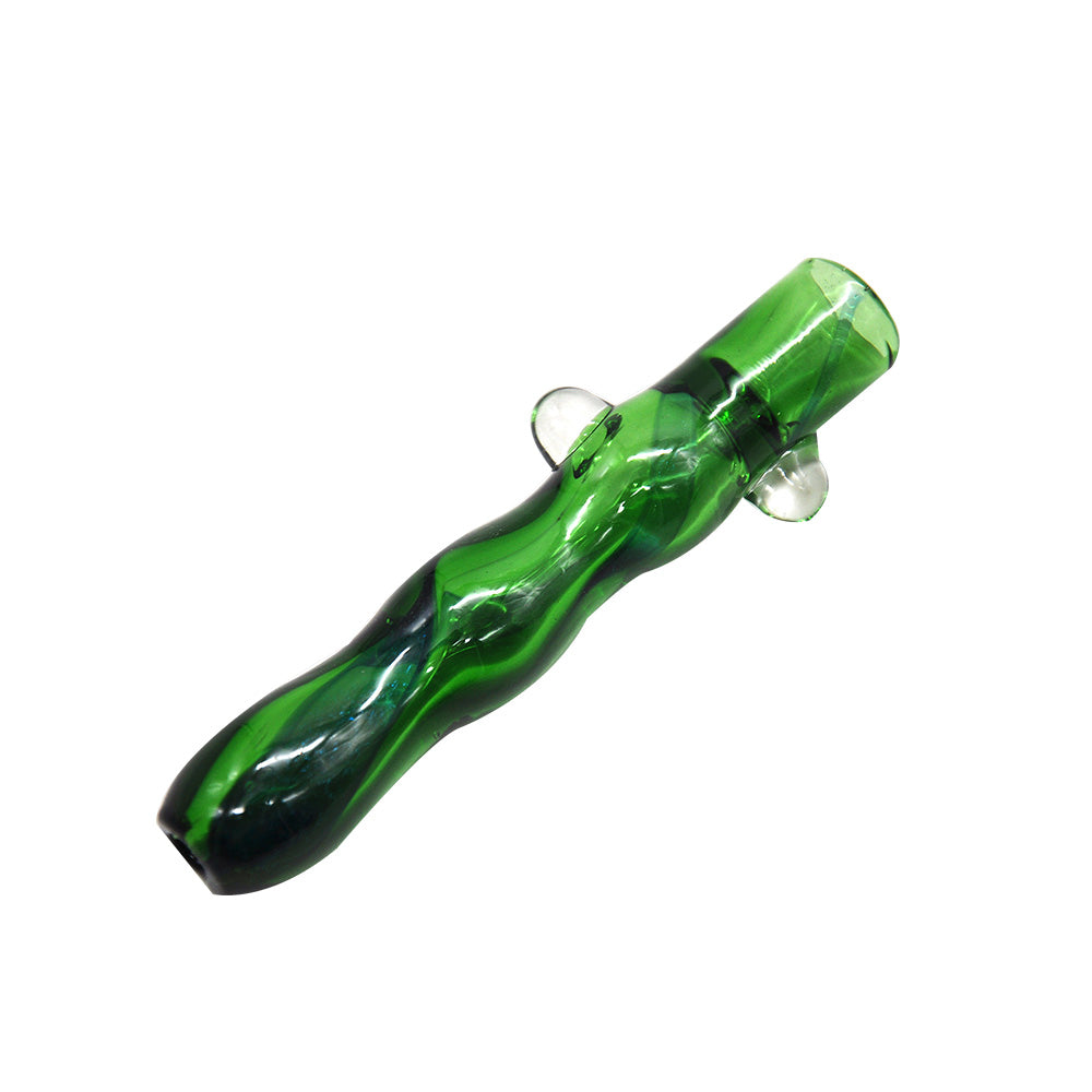 Green Jade One Hitter Glass Pipe - PuffingBird CA