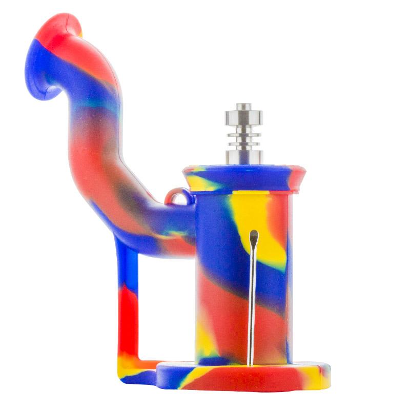 Silicone Mini Dab Rig (Random Color) - PuffingBird CA