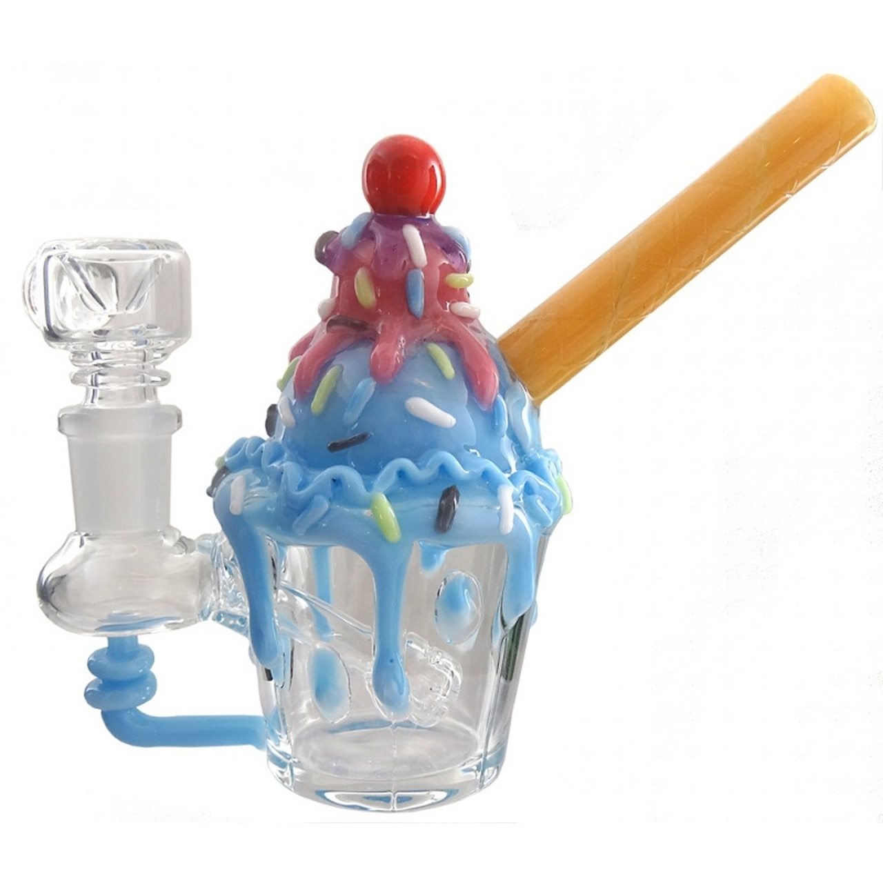 Empire Glassworks - Nano Rig - Bubblemgum Sundae (Base+Bowl) - PuffingBird CA