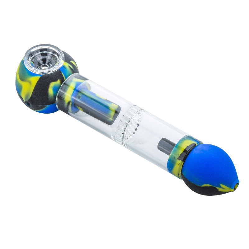 Silicone Honeycomb Perc Pipe (Random Color) - PuffingBird CA