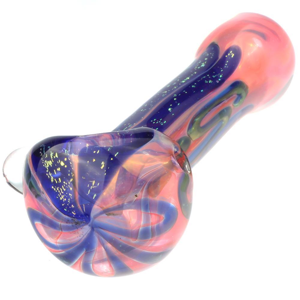 Fumed Purple Color Changing Pipe and Nano Clear Glass Spoon Pipe Set - PuffingBird CA