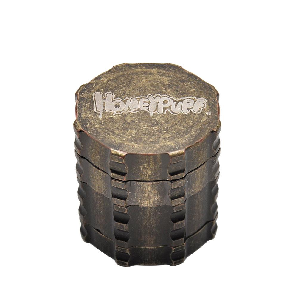 Honeypuff Bronze Novelty Herb Grinder 4 Layer 45MM - PuffingBird CA