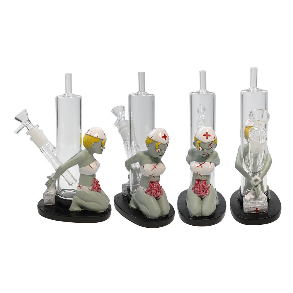 Zombie Nurse Silicone Glass Water Pipe - PuffingBird CA