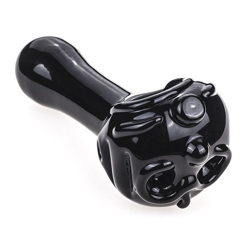 Totem Theme Black Glass Pipe - PuffingBird CA