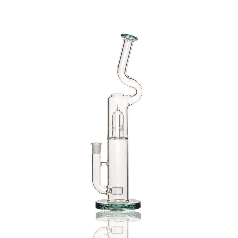 Natty Bong with Flower of Life Perc to SOL showerhead Perc 18.8mm - PuffingBird CA