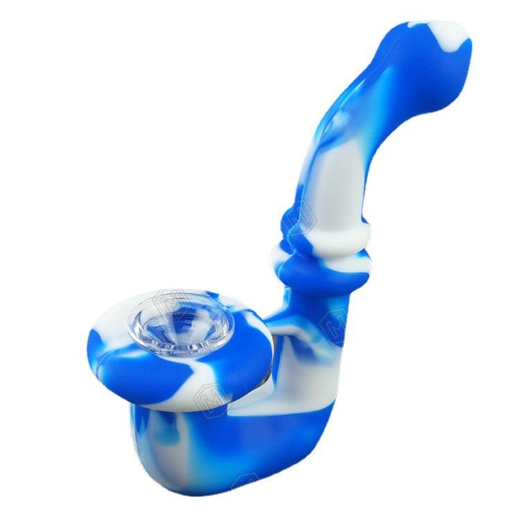 Camouflage Silicone Hand Sherlock Pipe - PuffingBird CA