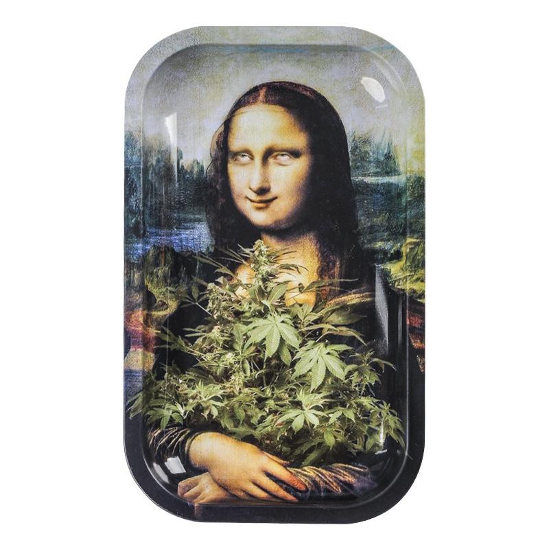 Mona Lisa Tobacco Hand Roll Ash Rolling Tray - PuffingBird CA