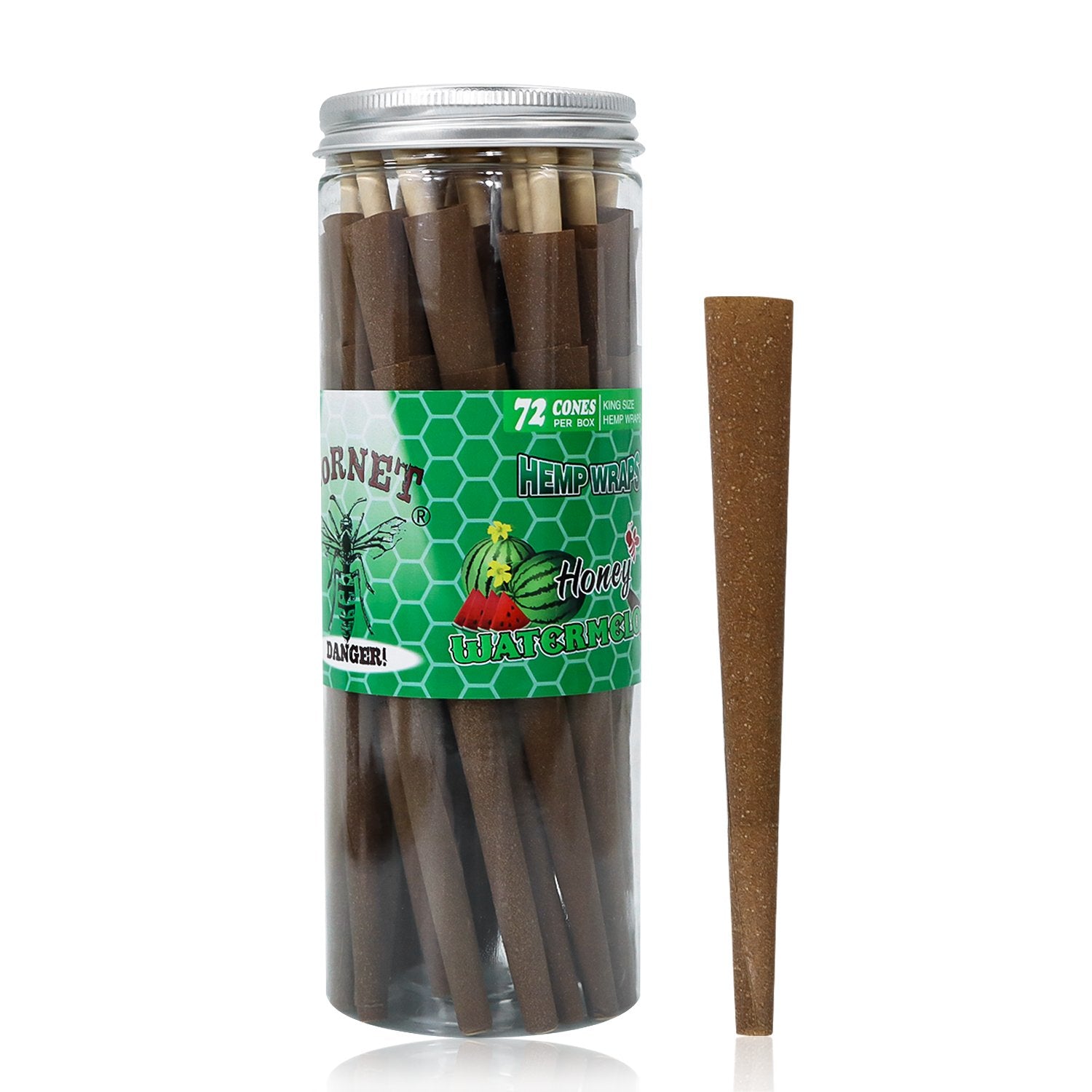 Watermelon Flavored Brown Cigar Skin Pre-Rolled Cones - Pack of 72 - PuffingBird CA