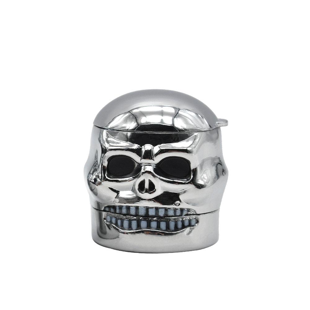 Skull Metal Weed Grinder 3 Layer - PuffingBird CA