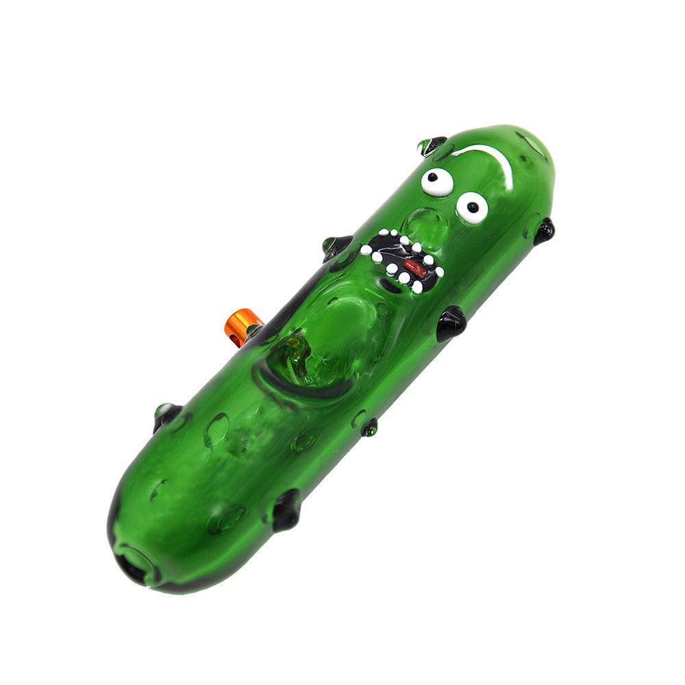 Rick&Morty Green Glass Pipe - PuffingBird CA