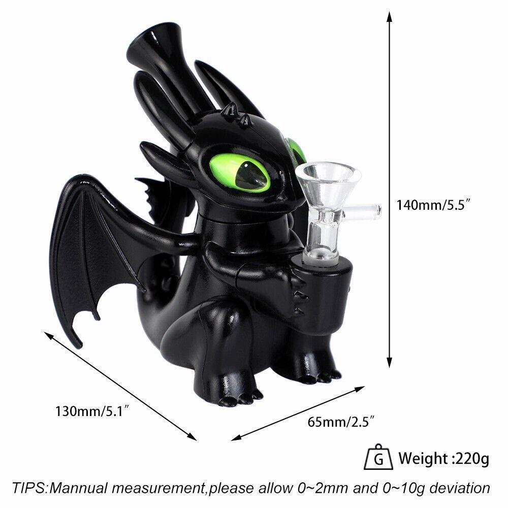 Night Fury Shaped Mini Silicone Water Pipe - PuffingBird CA