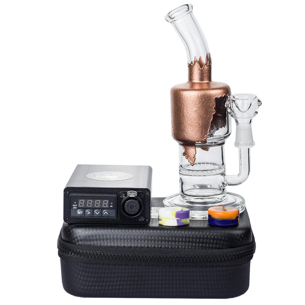 Enail Dab Kit W/ Dual Perc Dab Rig Bundle - PuffingBird CA