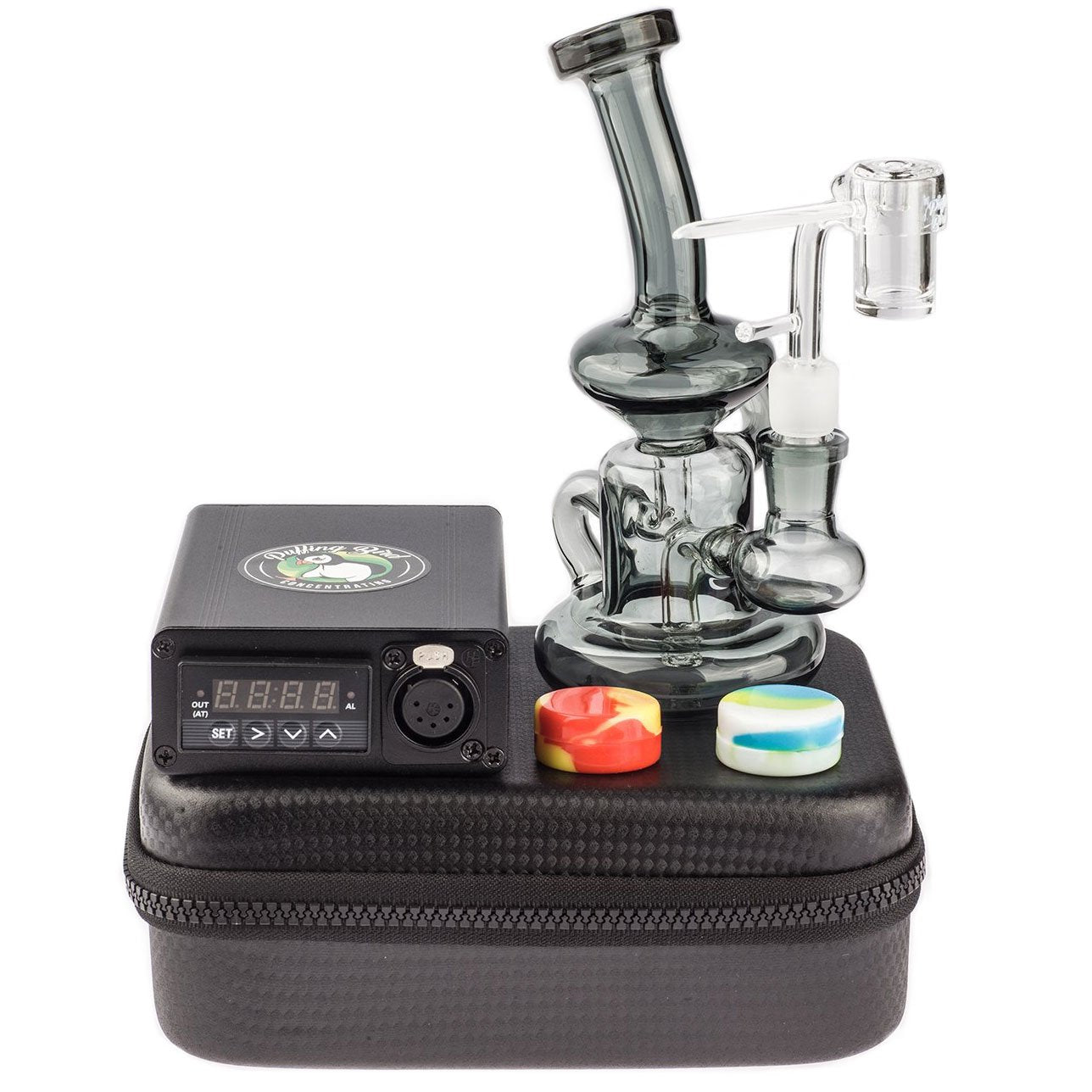 Quartz Enail W/ Grey Recycler Dab Rig Kit - PuffingBird CA