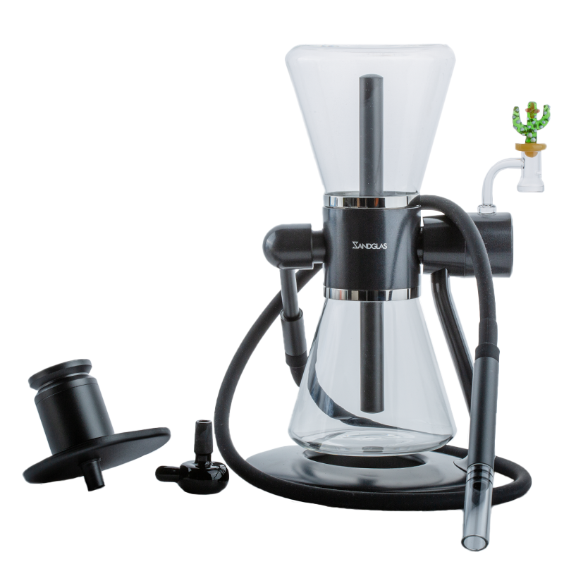 SANDGLAS Gravity Bong w/ Slit Quartz Banger Carb Cap Set - PuffingBird CA