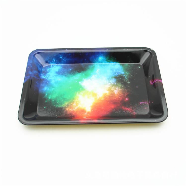 Plate Painted Tinplate Storage Rolling Tray - PuffingBird CA