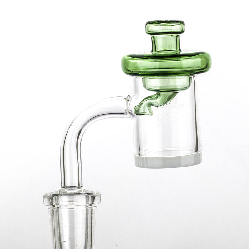 Green Disc Glass Carb Cap - PuffingBird CA