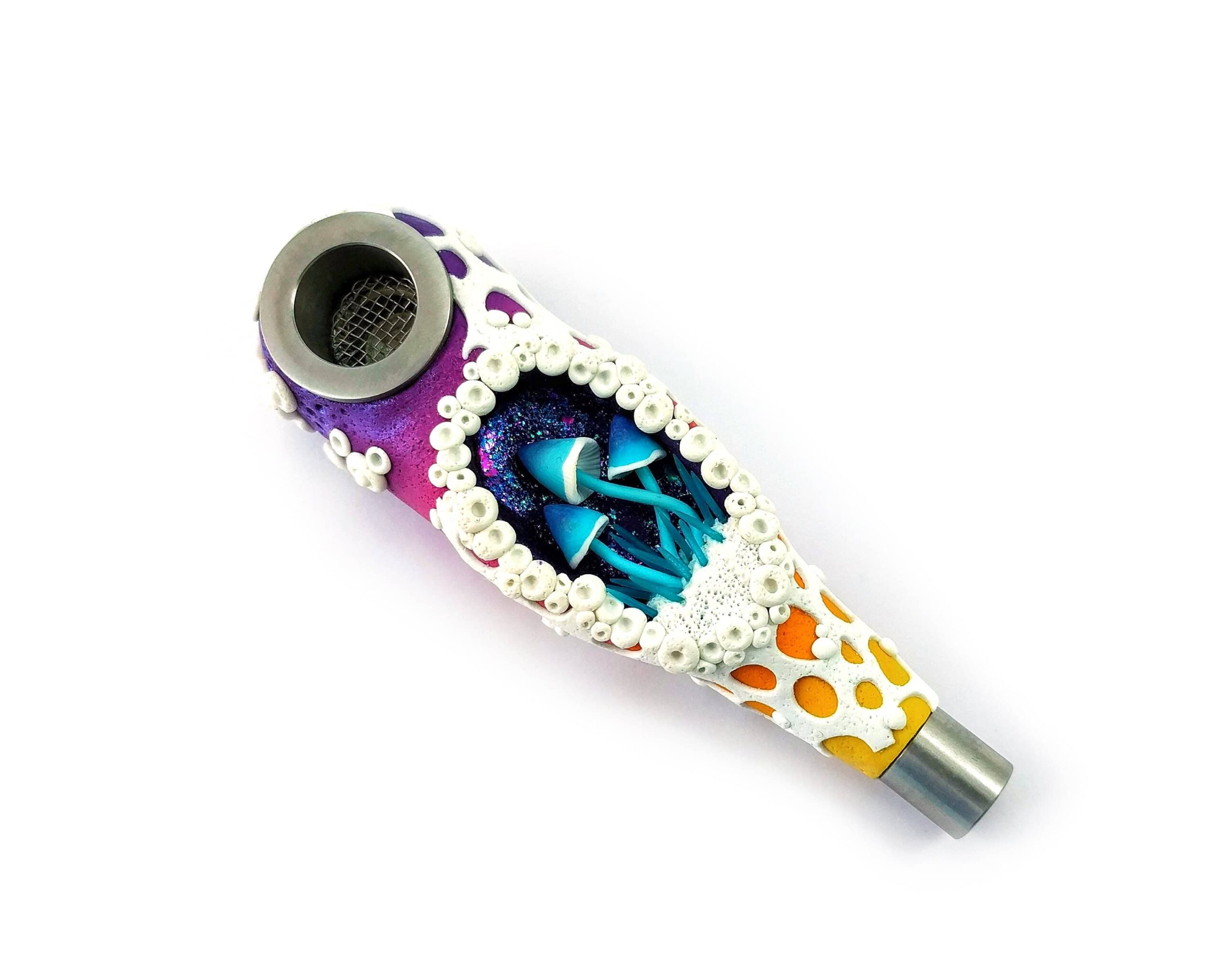 Gadzyl Orange Mushroom Metal Pipe - PuffingBird CA