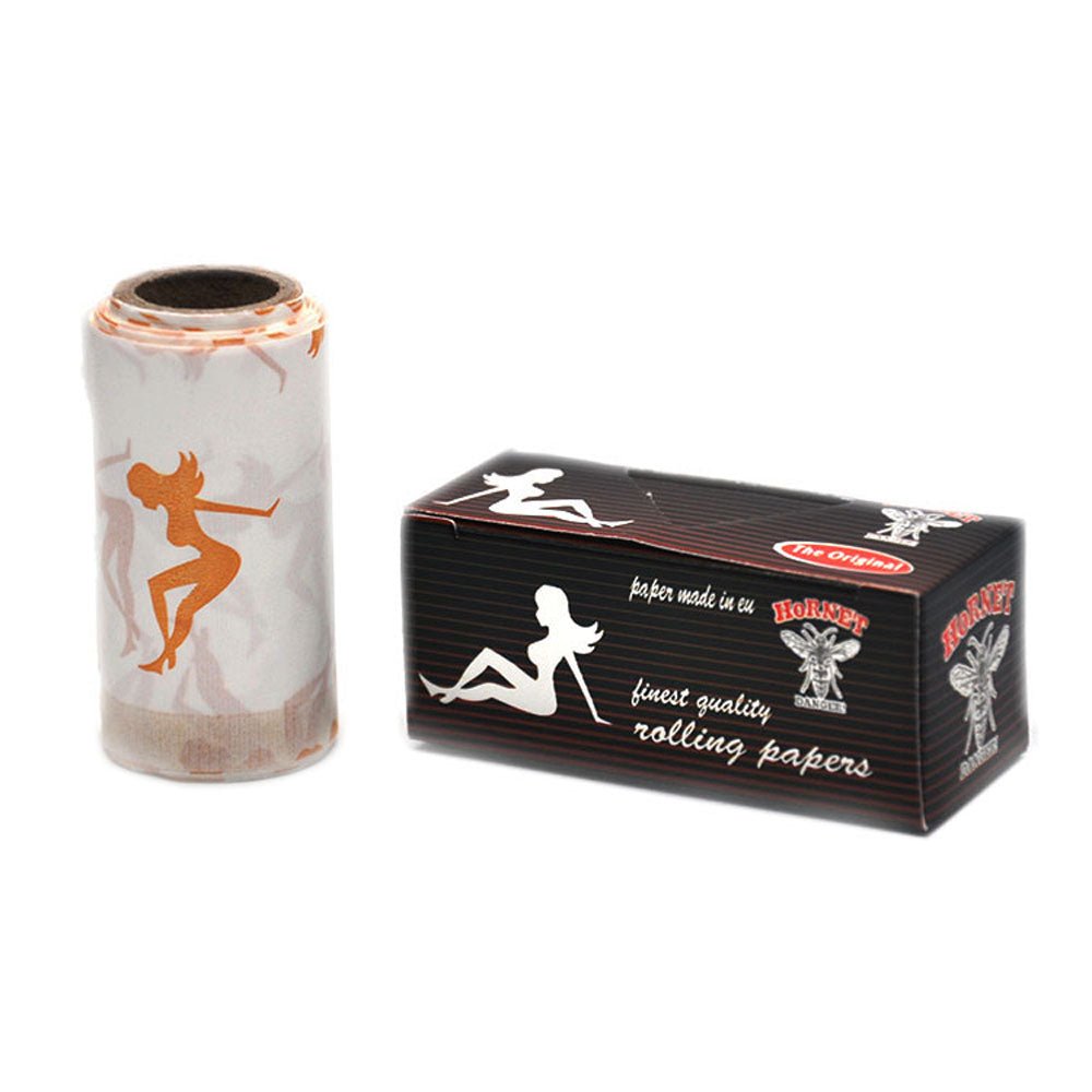 Hornet 5m Beauty Pattern Natural Rolling Paper 5 Rolls Box of 24 Rolls - PuffingBird CA
