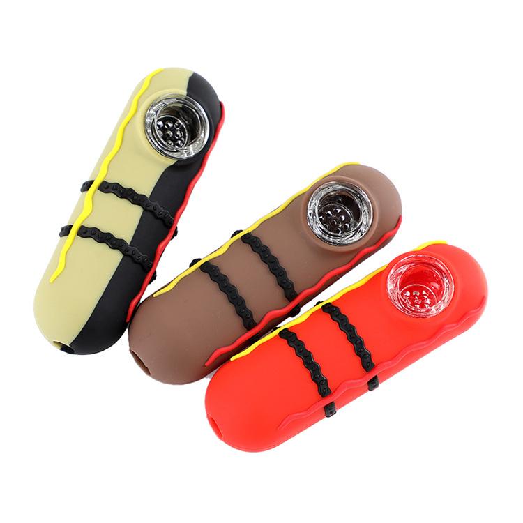 Sausage Silicone Hand Pipe - PuffingBird CA
