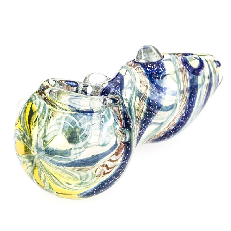 Swirl Fumed Glass Pipe - PuffingBird CA