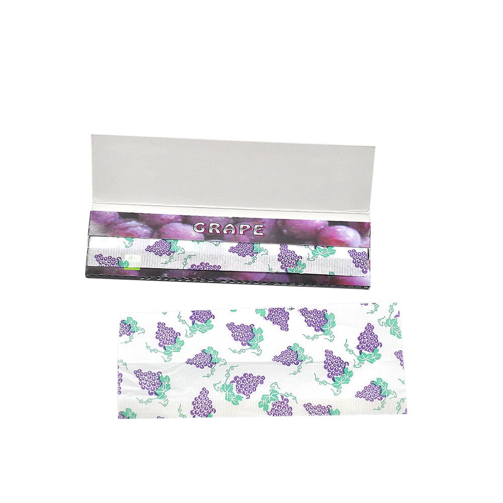 Hornet Kingsize Grape Flavored Rolling Paper Box of 25 Booklets/800 sheets - PuffingBird CA