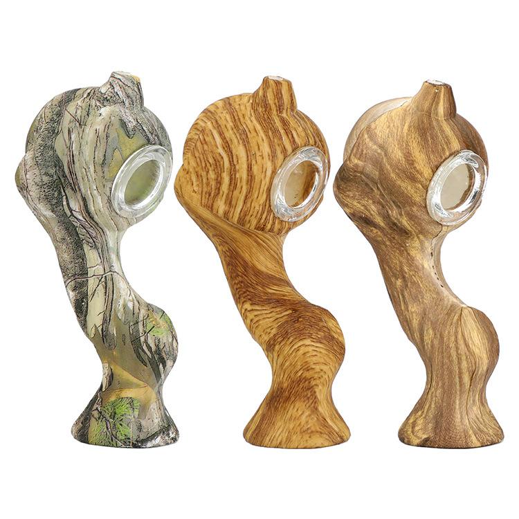 Wood Printing Silicone Hand Pipe - PuffingBird CA