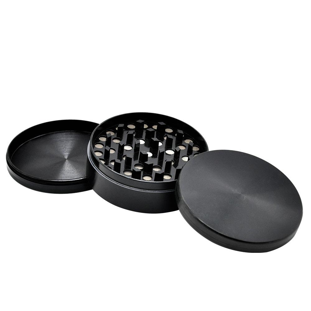 Puffing Bird Basic Herb Grinder 3 Layer Extra Large Black 100 MM - PuffingBird CA