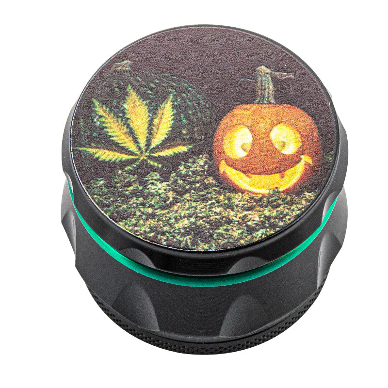 Halloweed Theme Zinc Alloy Herb Grinder 4 Piece - PuffingBird CA