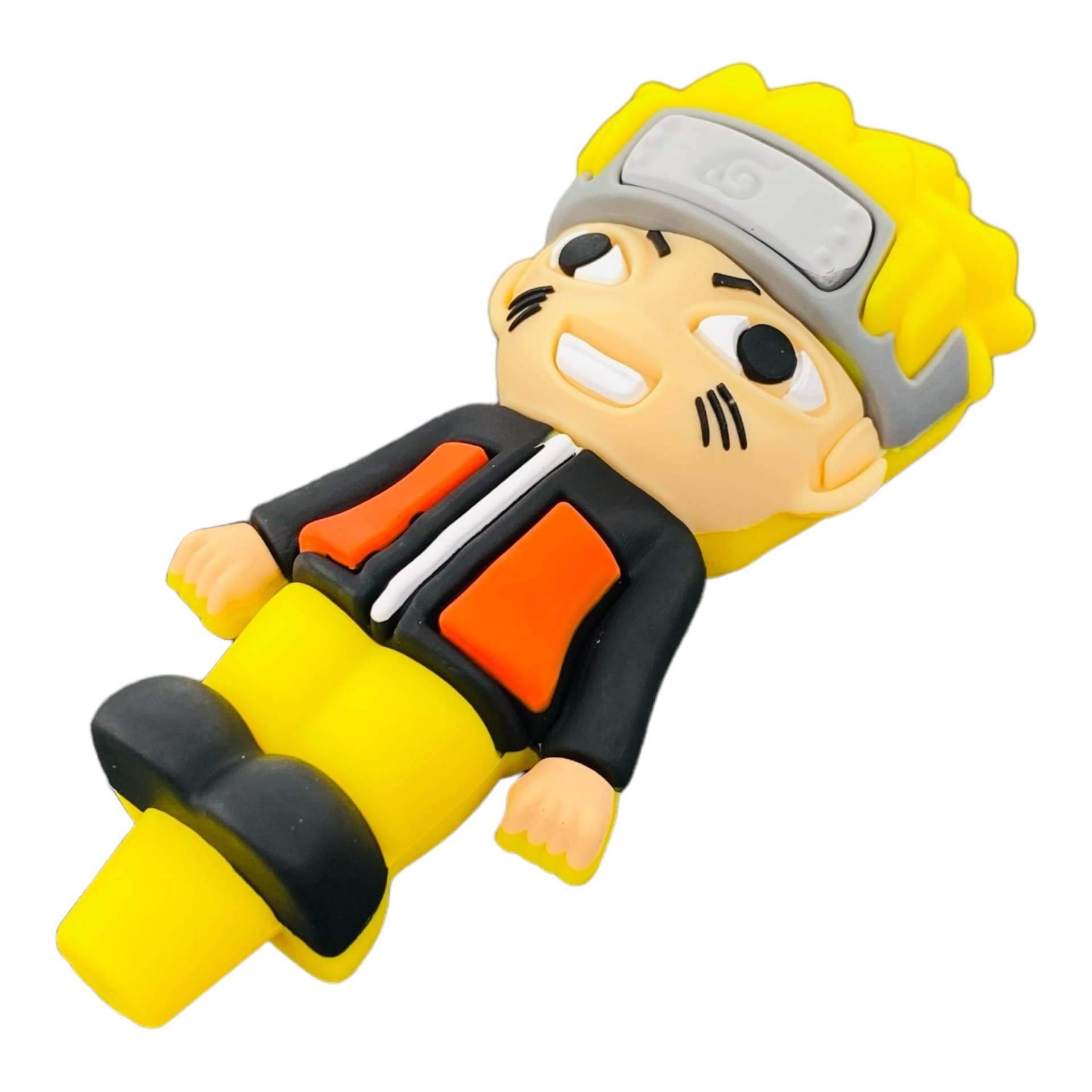 Naruto Uzumaki Silicone Pipe with Glass Bowl - PuffingBird CA