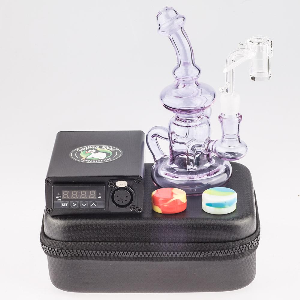 Enail Quartz Kit With Pink Dab Rig Bundle - PuffingBird CA