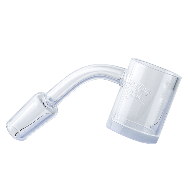 14mm Male 45 Degree White Bottom Quartz Banger - PuffingBird CA