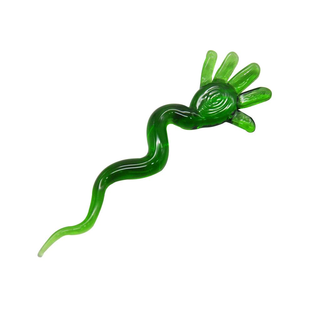 Slime Hand Spiral Glass Dabber - PuffingBird CA
