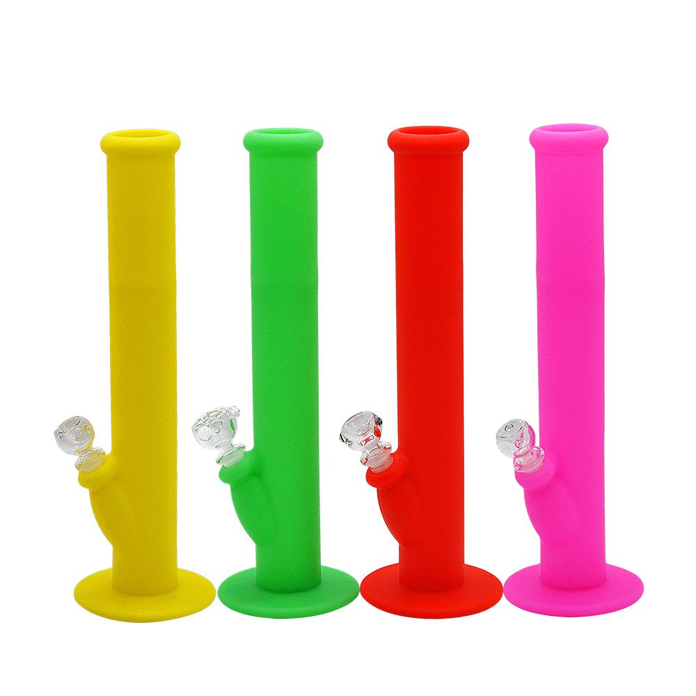 Straight Tube Silicone Bong - PuffingBird CA