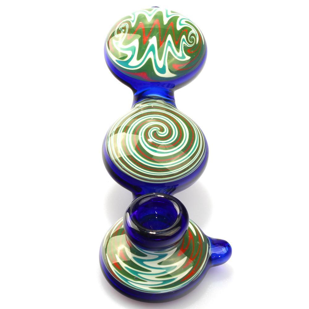 Wig Wag 3-Section Glass Pipe - PuffingBird CA