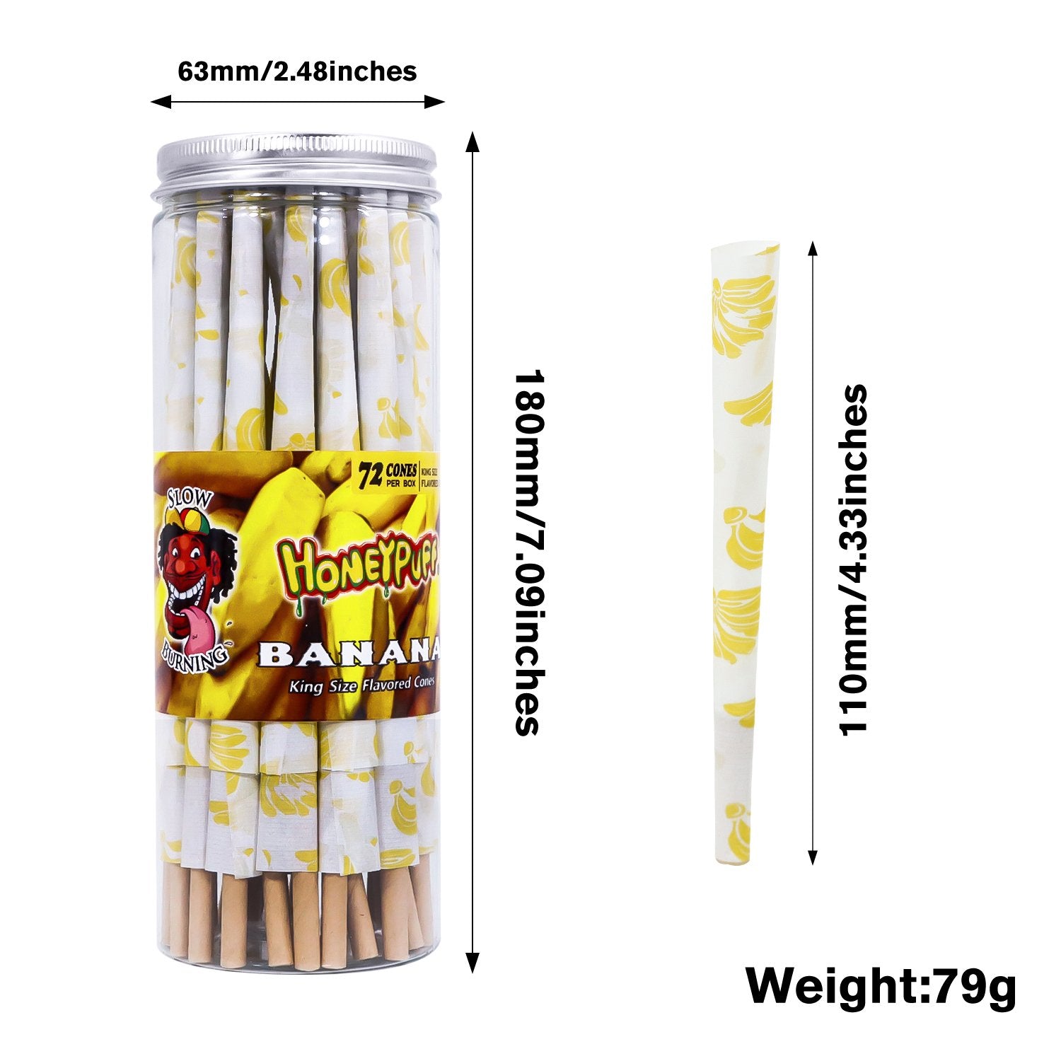 Banana Flavored Pre-Rolled Cones - PuffingBird CA