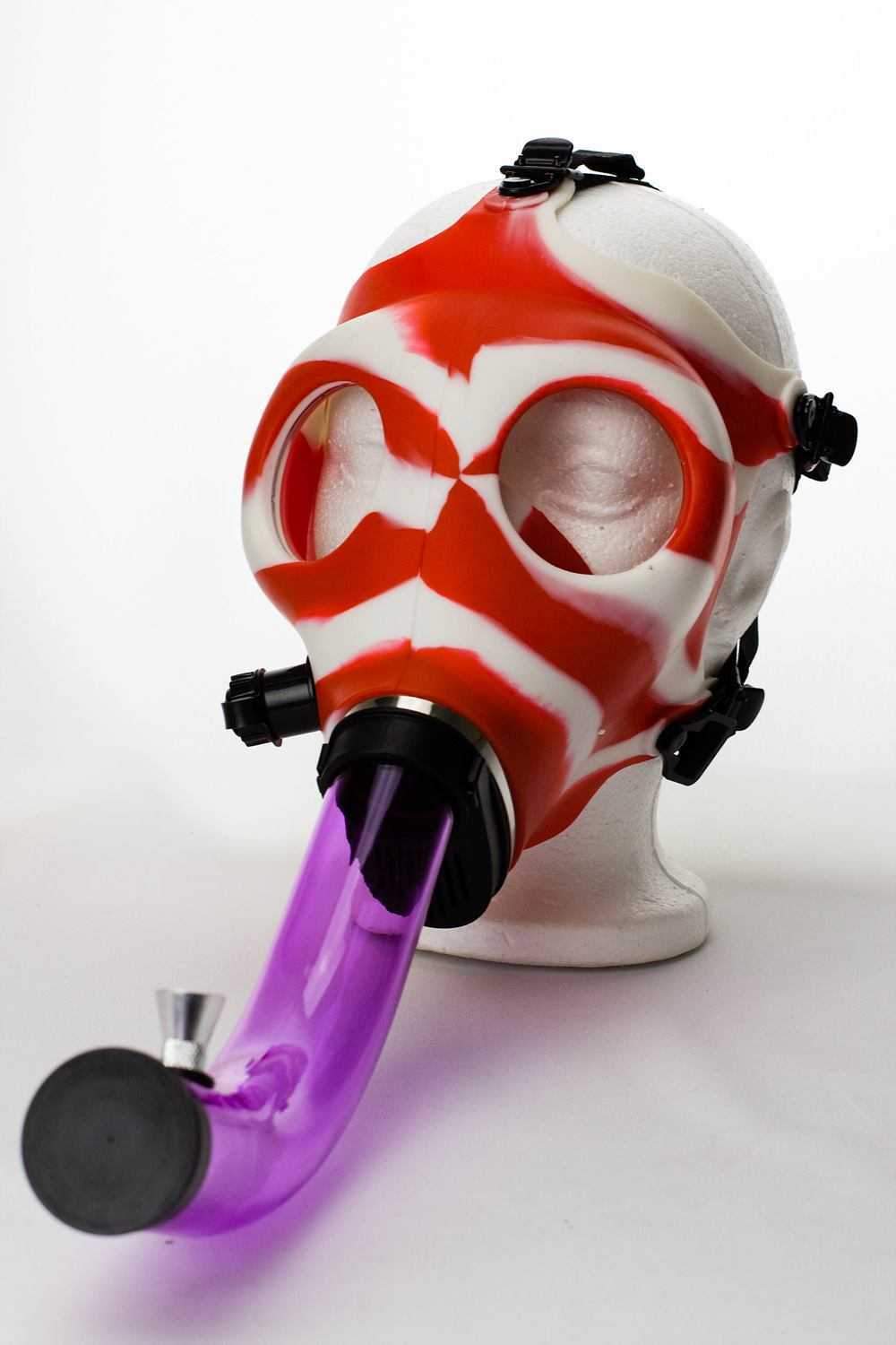 Silicone Gas Mask acrylic bong - PuffingBird CA