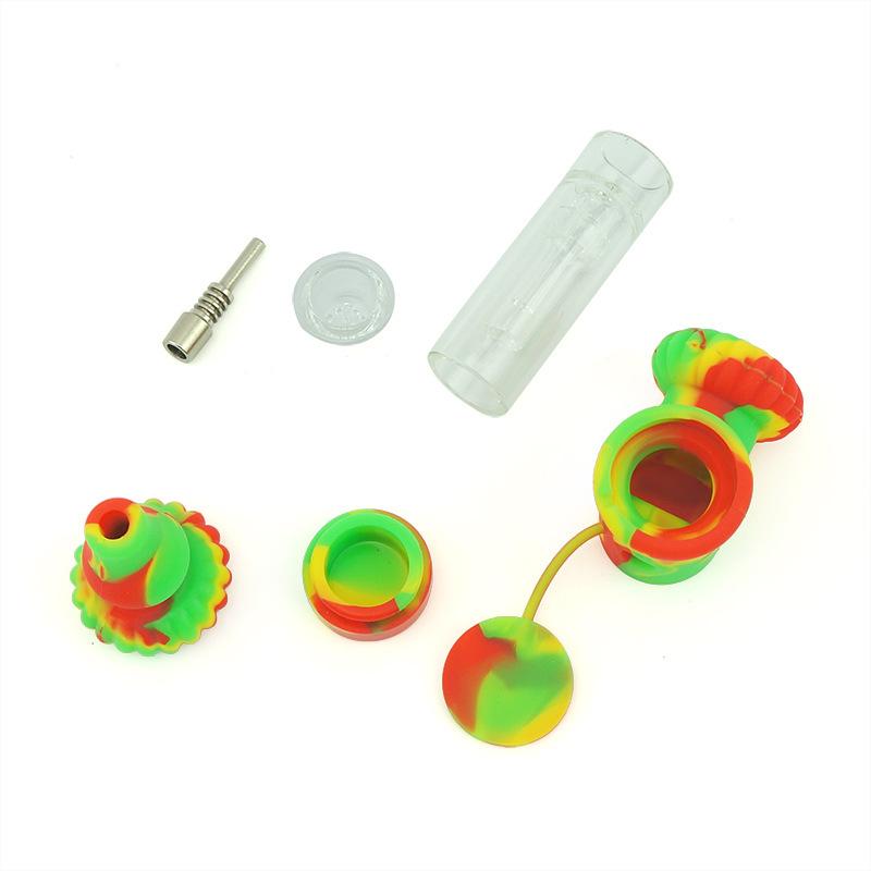 2 in 1 Silicone Nectar Collector Pipe - PuffingBird CA